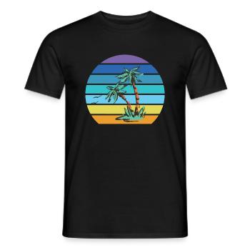 Pool Boy Swimming Lifeguard - Men's T-Shirt - black - Front - AI Model Male 178 light (178cm)
