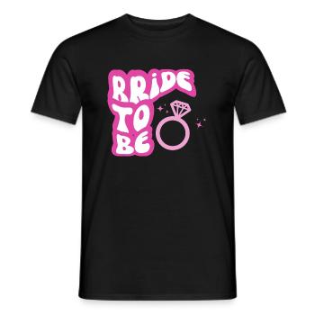 Bride to be rose - T-shirt homme - noir - Devant - AI Model Male 178 light (178cm)