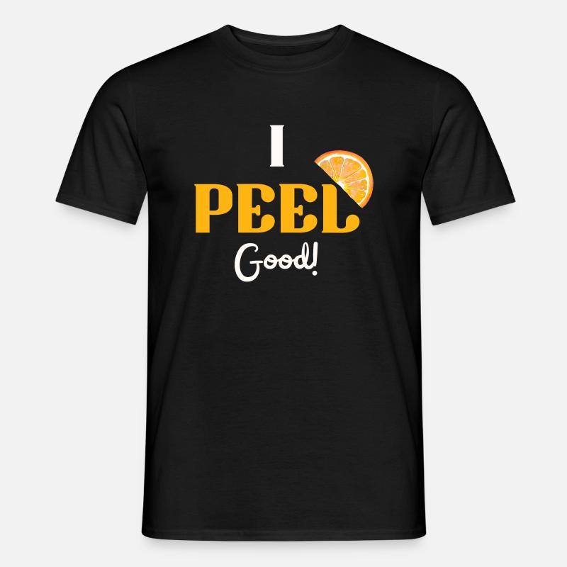 Ich schäle gute Orange - Männer T-Shirt - Schwarz