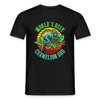 Le meilleur t-shirt Caméléon Dad au monde - T-shirt homme - noir - Devant - AI Model Male 178 light (178cm)
