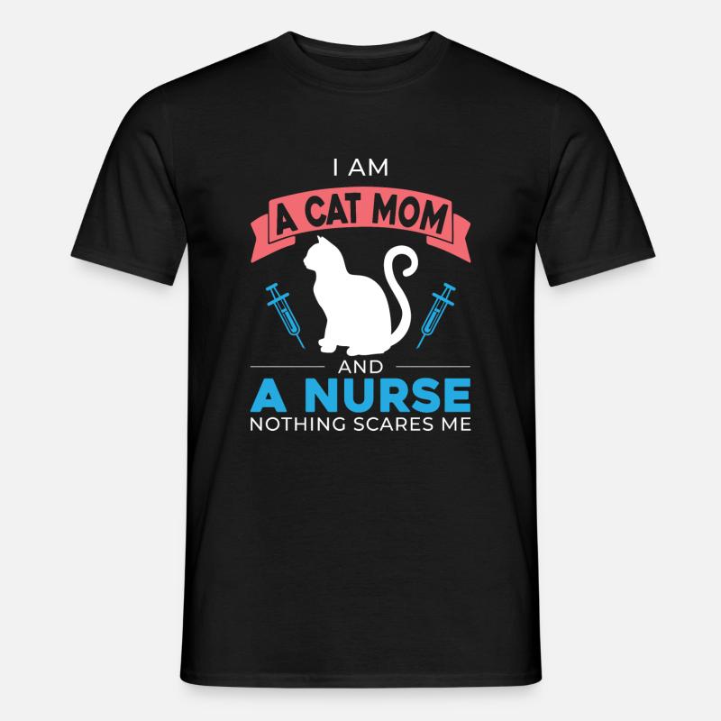Ich Bin Eine Katzenmutter - Männer T-Shirt - Schwarz