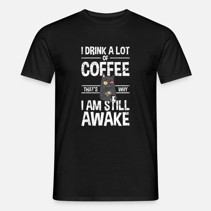 Ich Trinke Viel Kaffee - Männer T-Shirt - Schwarz