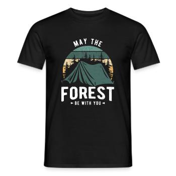 Que la forêt soit avec vous - T-shirt homme - noir - Devant - AI Model Male 178 light (178cm)