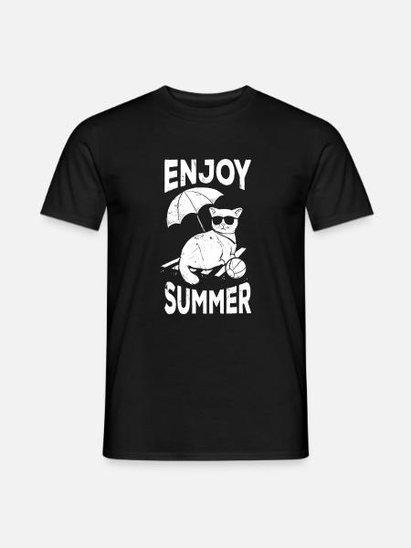Enjoy the summer - Men's T-Shirt - black