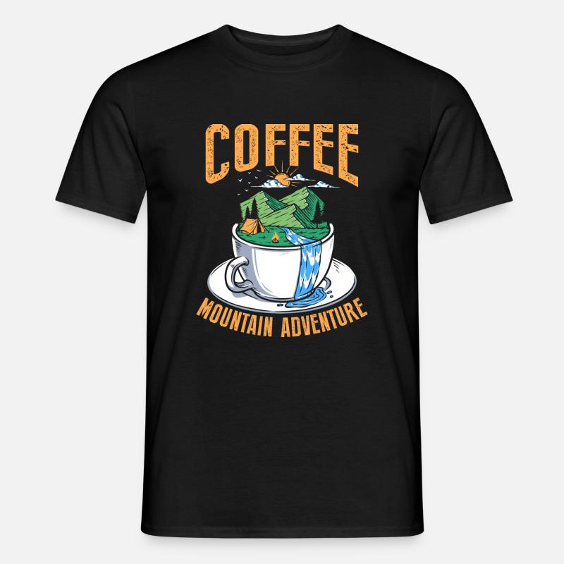 Coffee Mountain Adventure - Männer T-Shirt - Schwarz