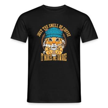 Juste l’odeur du café - T-shirt homme - noir - Devant - AI Model Male 178 light (178cm)