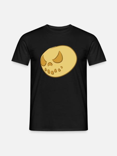 Gruseliger Mond - Männer T-Shirt - Schwarz