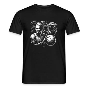 BLACK BASKETBALL MAMBA KOBE BEAN MENTALITY 13 - Männer T-Shirt - Schwarz - Vorne - AI Model Male 178 light (178cm)