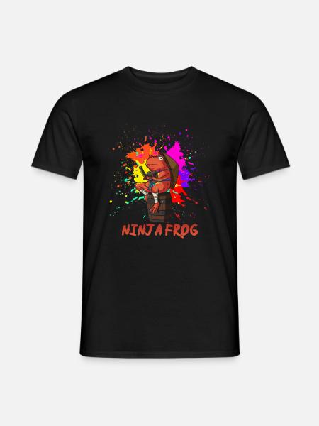 Ninja Frog - Men's T-Shirt - black