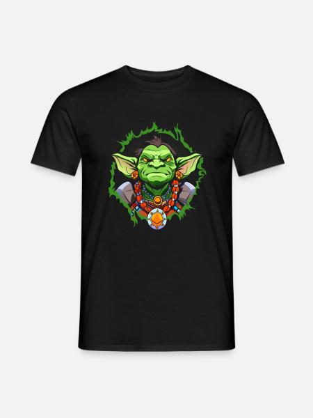 Green Leprechaun - Men's T-Shirt - black