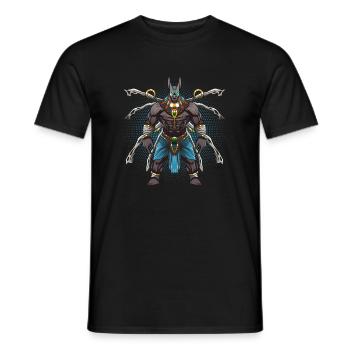 Anubis - Männer T-Shirt - Schwarz - Vorne - AI Model Male 178 light (178cm)