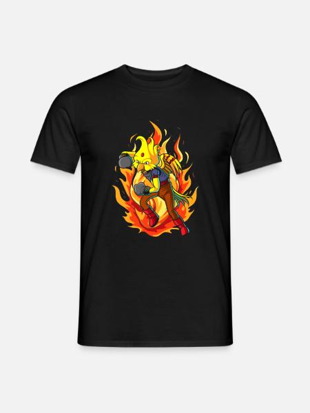 The Boxing Bird of Paradise - Men's T-Shirt - black