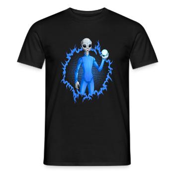 Das Außerirdische - Männer T-Shirt - Schwarz - Vorne - AI Model Male 178 light (178cm)