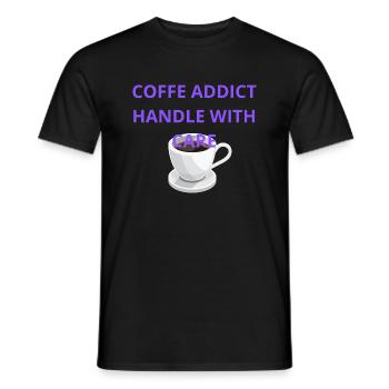 COFFE - T-shirt homme - noir - Devant - AI Model Male 178 light (178cm)
