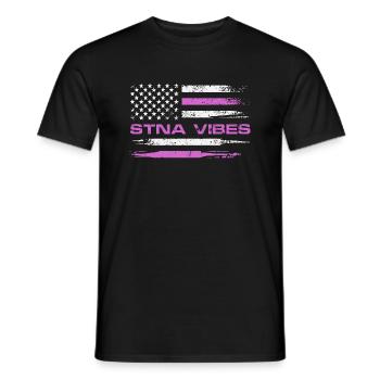 stna vibes Design for an american nurse - Men's T-Shirt - black - Front - AI Model Male 178 light (178cm)