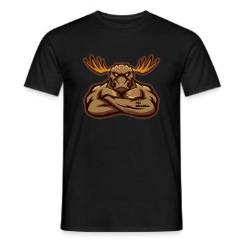 Ace original Moose - T-shirt homme - noir - Devant - AI Model Male 178 light (178cm)