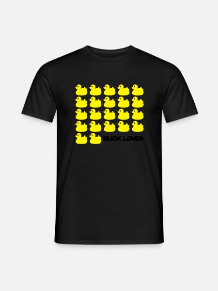 Amante del pato - Mænd T-shirt - sort