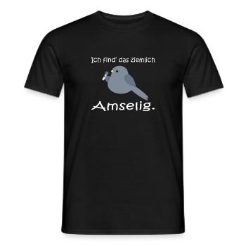 Je trouve que je tout à fait amselig - T-shirt homme - noir - Devant - AI Model Male 178 light (178cm)