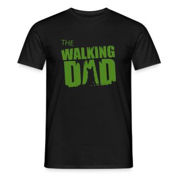 Schäferhund Walking Dad Geschenkidee Vater Gassi - Männer T-Shirt - Schwarz - Vorne - AI Model Male 178 light (178cm)
