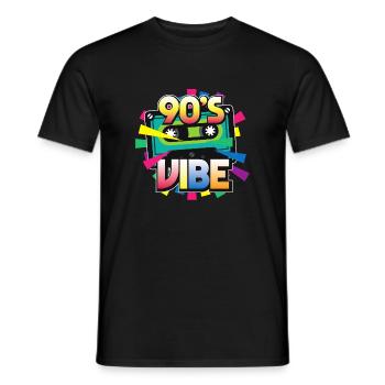 Années 90 - T-shirt homme - noir - Devant - AI Model Male 178 light (178cm)