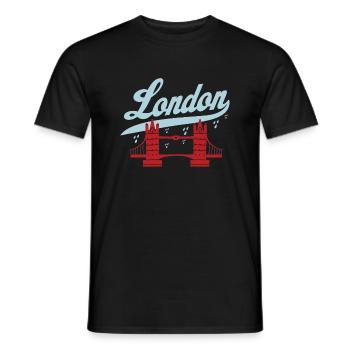 London - Männer T-Shirt - Schwarz - Vorne - AI Model Male 178 light (178cm)