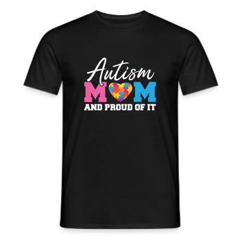Stolze Autismus Mama Geschenkidee Shirt - Männer T-Shirt - Schwarz - Vorne - AI Model Male 178 light (178cm)