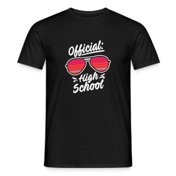 High School last day of school - Men's T-Shirt - black - Front - AI Model Male 178 light (178cm)