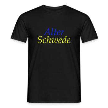 Alter Schwede - Männer T-Shirt - Schwarz - Vorne - AI Model Male 178 light (178cm)