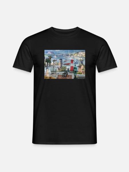 Objet caché Varel Dangast - T-shirt homme - noir