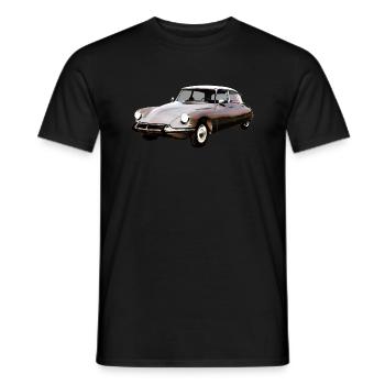 Ancienne voiture 4 - T-shirt homme - noir - Devant - AI Model Male 178 light (178cm)