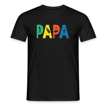 Papa Golf Humor Sport Golfer Familie - Männer T-Shirt - Schwarz - Vorne - AI Model Male 178 light (178cm)
