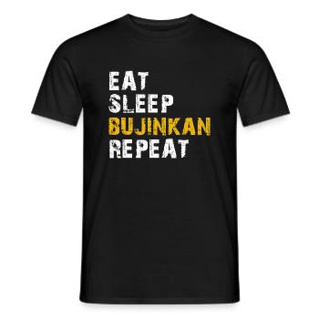 manger dormir Bujinkan - T-shirt homme - noir - Devant - AI Model Male 178 light (178cm)