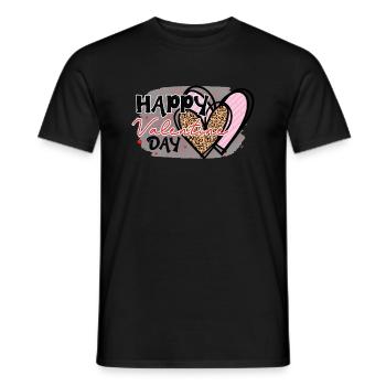 Bonne Valentina Day! - T-shirt homme - noir - Devant - AI Model Male 178 light (178cm)