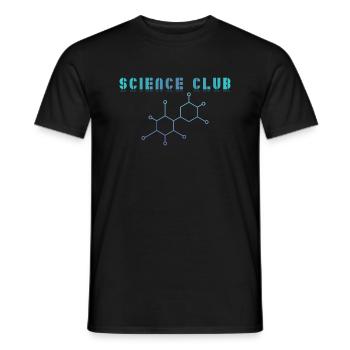 Science Club Théorie de l’enseignement de la recherche - T-shirt homme - noir - Devant - AI Model Male 178 light (178cm)