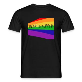 Heartstopper - Männer T-Shirt - Schwarz - Vorne - AI Model Male 178 light (178cm)