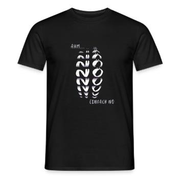 Nö Einfach nur Nö - Männer T-Shirt - Schwarz - Vorne - AI Model Male 178 light (178cm)