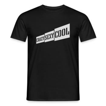 design cool sexy fou - T-shirt homme - noir - Devant - AI Model Male 178 light (178cm)