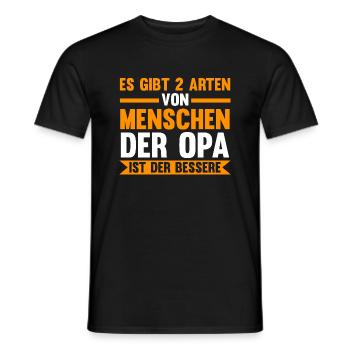 Großvater Großpapa Opi Opa - Männer T-Shirt - Schwarz - Vorne - AI Model Male 178 light (178cm)