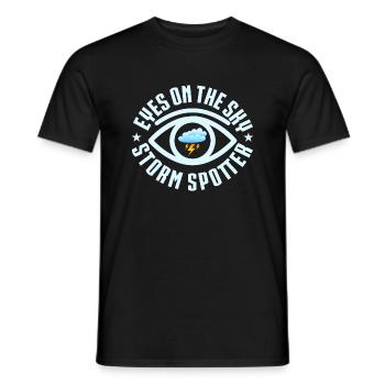 Eyes On The Sky - Storm Spotter Meteorology Weath - T-shirt homme - noir - Devant - AI Model Male 178 light (178cm)