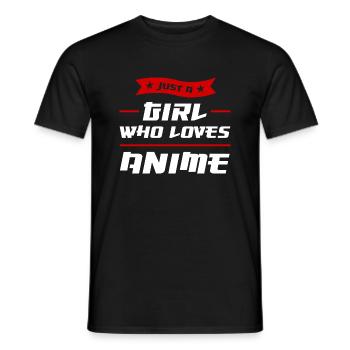 Anime merch Anime Anime Merchandise Geschenk - Männer T-Shirt - Schwarz - Vorne - AI Model Male 178 light (178cm)