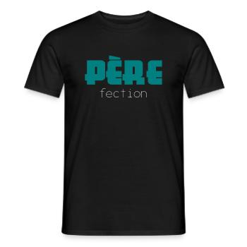 père fection - T-shirt homme - noir - Devant - AI Model Male 178 light (178cm)