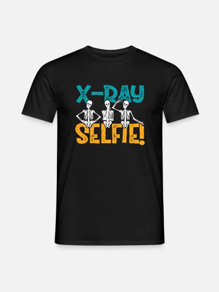 X-Ray Selfie! - Männer T-Shirt - Schwarz