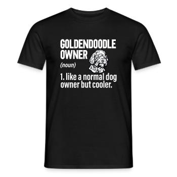 Goldendoodle Doodle Hund - Männer T-Shirt - Schwarz - Vorne - AI Model Male 178 light (178cm)