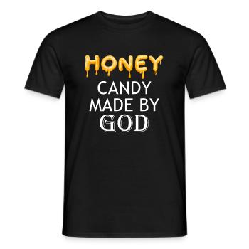Bonbons faits par Dieu, proverbe ironique, - T-shirt homme - noir - Devant - AI Model Male 178 light (178cm)