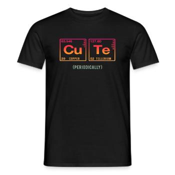 Drôle de dicton pour les nerds de chimie et de physique - T-shirt homme - noir - Devant - AI Model Male 178 light (178cm)