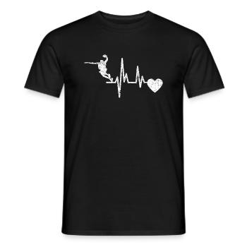 Basket-ball Équipe de basket-ball Basketteur - T-shirt homme - noir - Devant - AI Model Male 178 light (178cm)