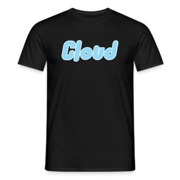 cloud - T-shirt homme - noir - Devant - AI Model Male 178 light (178cm)