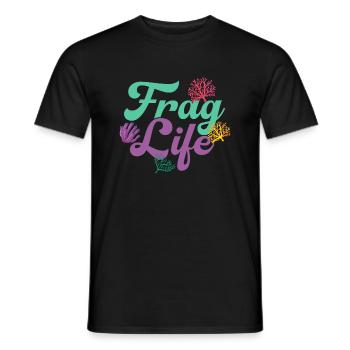 Ask Life Fish Keeping Aquarium Owner - Men's T-Shirt - black - Front - AI Model Male 178 light (178cm)