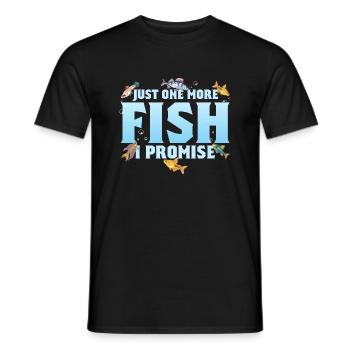 Just One More Fish I Promise Fish Keeping Aquarium - Männer T-Shirt - Schwarz - Vorne - AI Model Male 178 light (178cm)