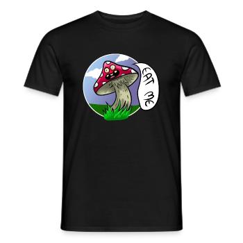 Crapaud champignon Champignon magique Mangez-moi psychédélis - T-shirt homme - noir - Devant - AI Model Male 178 light (178cm)